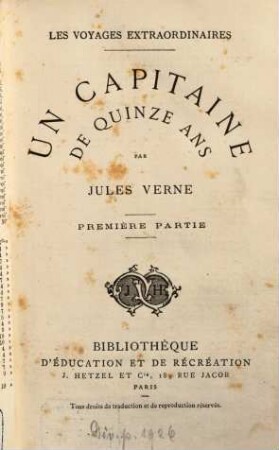 Un capitaine de quinze ans : Les voyages extraordinaires, 1