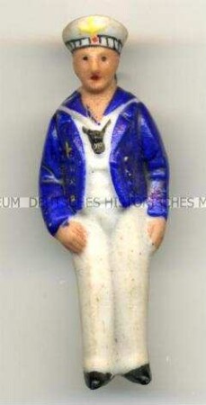 WHW-Abzeichen, Soldaten der Wehrmacht: Matrose, 5. Reichsstraßensammlung März 1938, durchgeführt von der SA, SS u.a.