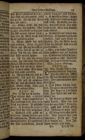Neu-Jahrs-Gesänge. - Gesänge auf Heil. drey Könige.