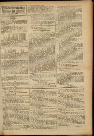 Zweite Ausgabe vom Samstag, den 08. September 1917.