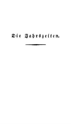 Die Jahrszeiten