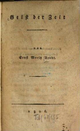 Geist der Zeit, [1]
