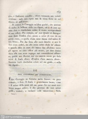 III. Del Colorito Di Correggio.