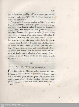 III. Del Colorito Di Correggio.