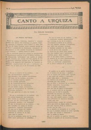 Canto a Urquiza