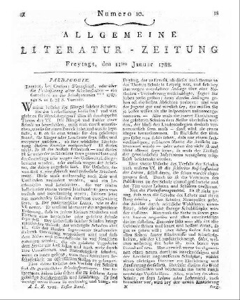 [Thieme, Karl Traugott]: Warnefried: oder Über die Verbesserung alter Schulanstalten : ein Gutachten an die Schulpatronen zu ***. - Leipzig : Crusius, 1787