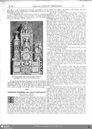 Augsburger Kunstuhr aus dem 17. Jahrhundert