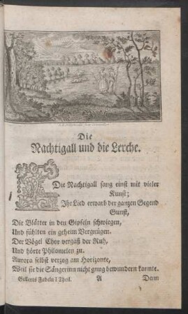 Die Nachtigall und die Lerche