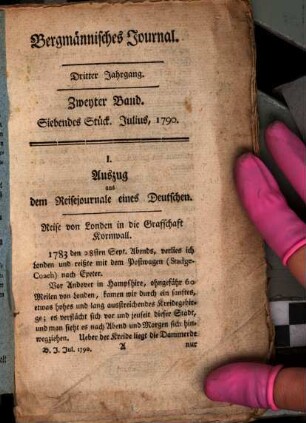 Bergmännisches Journal. 3,2. 1790, St. 7 (Juli)
