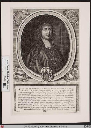 Bildnis Johann Gottfried II. (von Guttenberg), 1684-98 Fürstbischof von Würzburg
