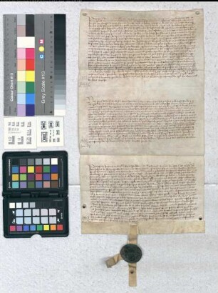 Notarielle Abschriften der beiden Urkunden Nr. 1359 und 1360, jeweils von 1402 Juni 24, sowie der Urkunde Nr. 1364 von 1402 August 30.