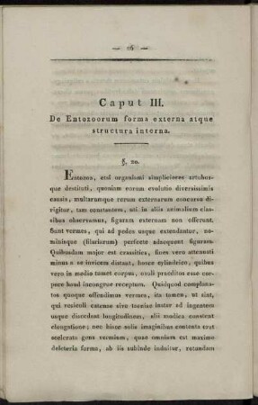 Caput III. De Entozoorum forma externa atque structura interna.