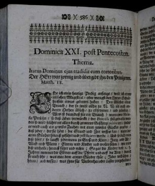Dominica XXI. post Pentecosten. - Dominica XXII. post Pentecosten.