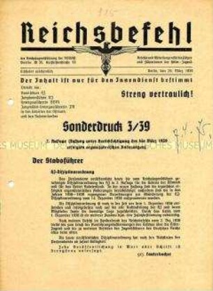 Mitteilungsblatt der Reichsjugendführung der NSDAP für HJ-Funktionäre