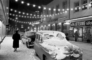 Schnee in der Innenstadt