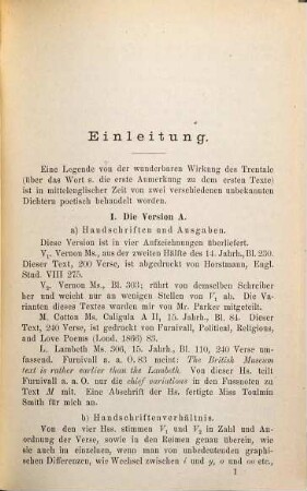 How the wyse man taught hys sone : in drei Texten hrsg.