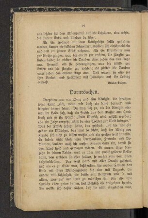 Dornröschen.