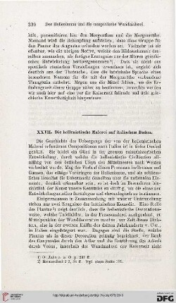 XXVII: Die hellenistische Malerei auf italienischem Boden