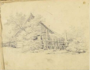 Alte Hütte im Grünen