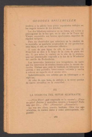 III - La derrota del señor almirante
