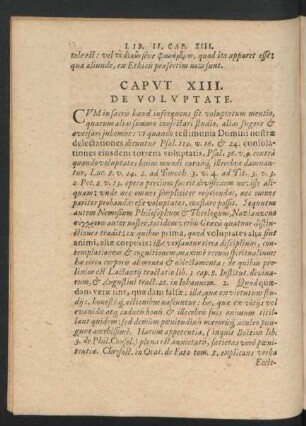 Caput XIII. De Voluptate.