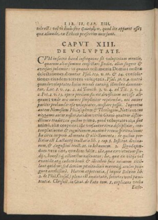 Caput XIII. De Voluptate.