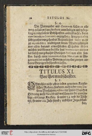 Titulus XI