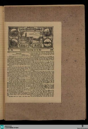 Badische Landes-Zeitung, Badisches Unterhaltungsblatt, Nr. 119