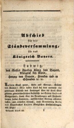 Verhandlungen der Kammer der Abgeordneten der Ständeversammlung des Königreichs Bayern. [Protokolle]. 1837,23