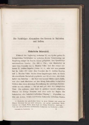 Die Nachfolger Alexanders des Grossen in Baktrien und Indien