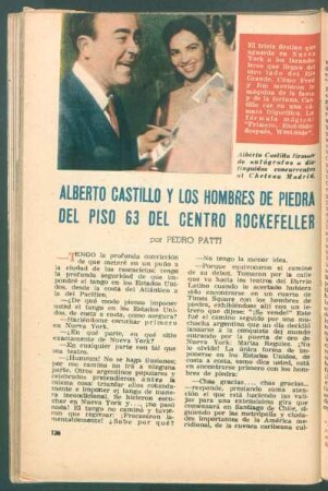 Alberto Castillo y los hombres de piedra del piso 63 del Centro Rockefeller
