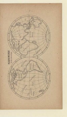 Mappa-Mundi en dos Hemisferios