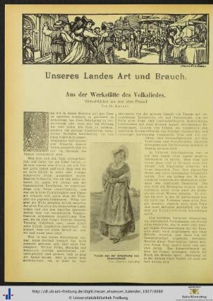Aus der Werkstätte des Volksliedes.