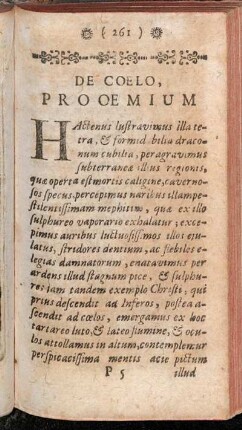 De Coelo, Prooemium.