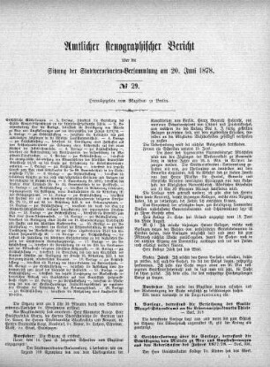 No 29, 20. Juni 1878