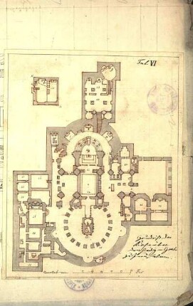 Grundriß der Kirche über dem heiligen Grabe zu Jerusalem (kleinere Kopie)