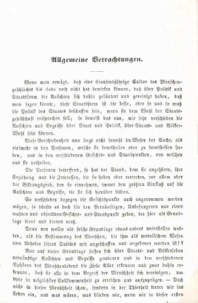 Allgemeine Betrachtungen.