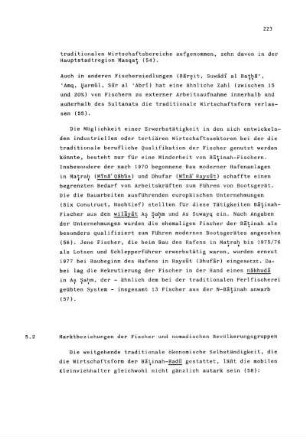 5.2 Marktbeziehungen der Fischer und nomadischen Bevölkerungsgruppen