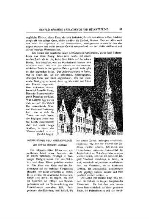 Heimatkunde und Heimatpflege