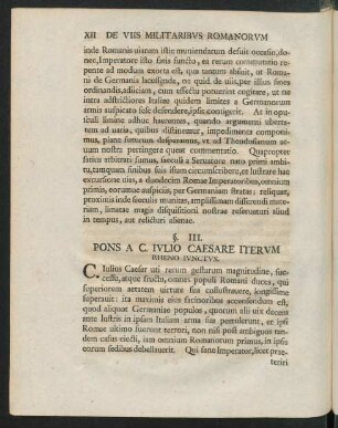 §. III. Pons A C. Iulio Caesare Iterum Rheno Iunctus