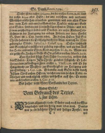 Ander Stück/ Vom Gebrauch des Textes.