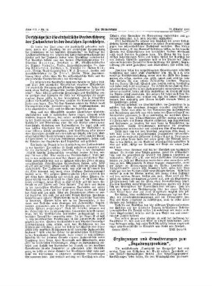 Ergänzungen und Erweiterungen zum "Begabungsproblem"