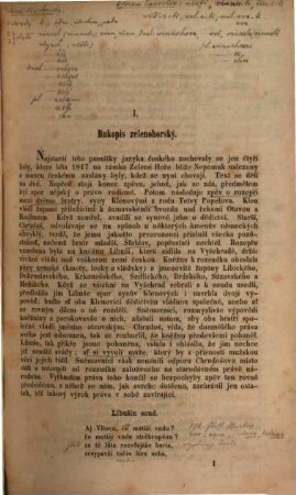Anthologie ze staré literatury ceské : za čítanku pro vyšší gymnasia sest. Josef Jireček
