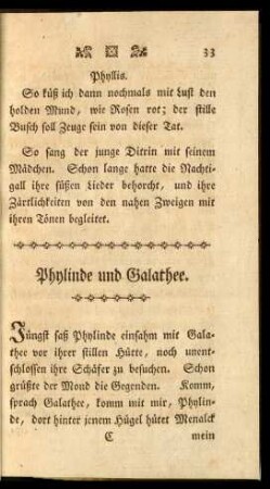 Phylinde und Galathee