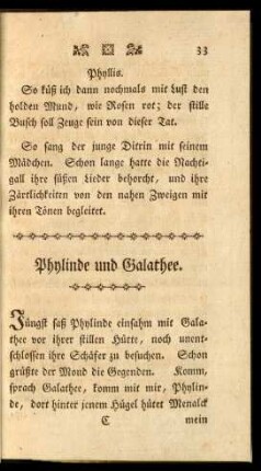 Phylinde und Galathee