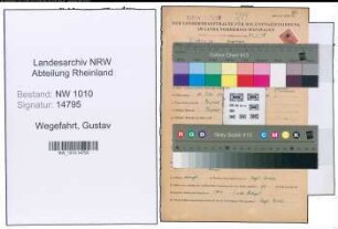 Entnazifizierung Gustav Wegefahrt , geb. 20.07.1902 (Stadtinspektor)