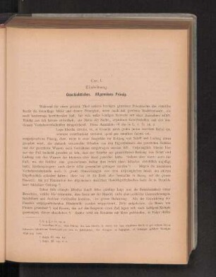 Cap. I. Einleitung. Geschichtliches. Allgemeines Princip.