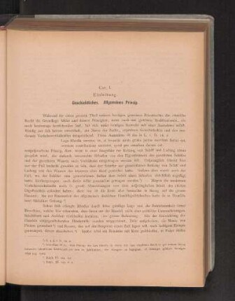 Cap. I. Einleitung. Geschichtliches. Allgemeines Princip.