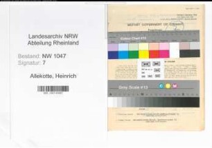 Entnazifizierung Heinrich Allekotte , geb. 17.12.1893 (Lehrer)