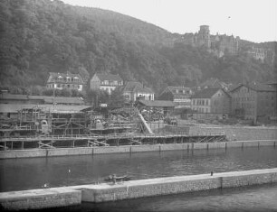 Bau Schleuse Heidelberg, Betonwerk